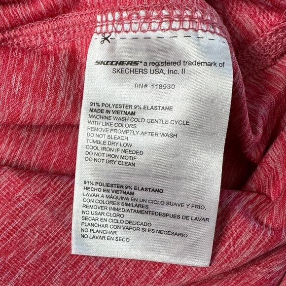 NWT Skechers Activewear Tee Shirt Top Go Walk Go Dry Swift Tunic Red Pink XS - Picture 9 of 15